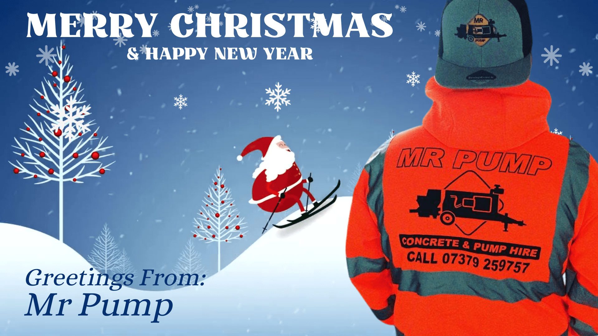 Celebrate the Season with Mr. Pump: Wishing You a Concrete Christmas!