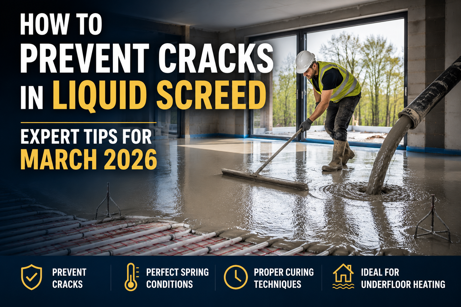 How to Prevent Cracks in Liquid Screed During Spring Construction Projects